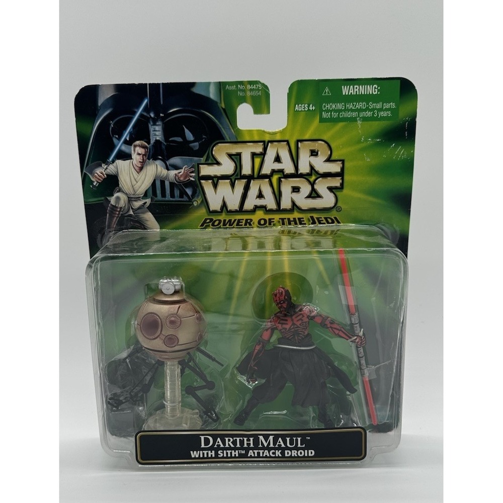 STAR WARS POWER OF THE JEDI DARTH MAUL W/SITH ATTACK DROID ACTION FIGURE NEW